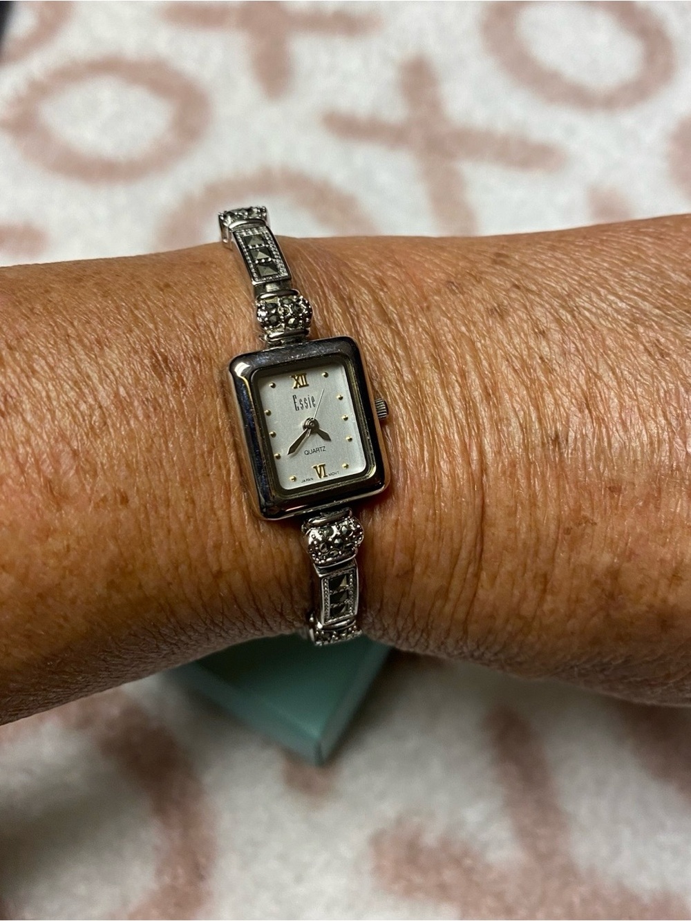 Vintage Essie Stainless Steel Marquisette Dainty Watch